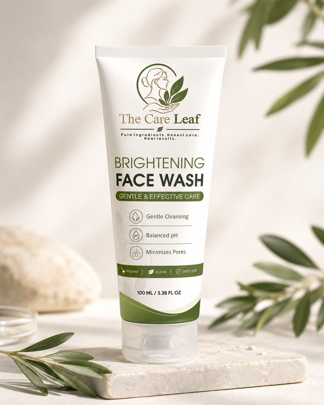 The Care Leaf Gentle Face Wash | Daily Hydrating Facial Cleanser