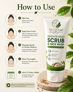The Care Leaf Brightening Face Scrub